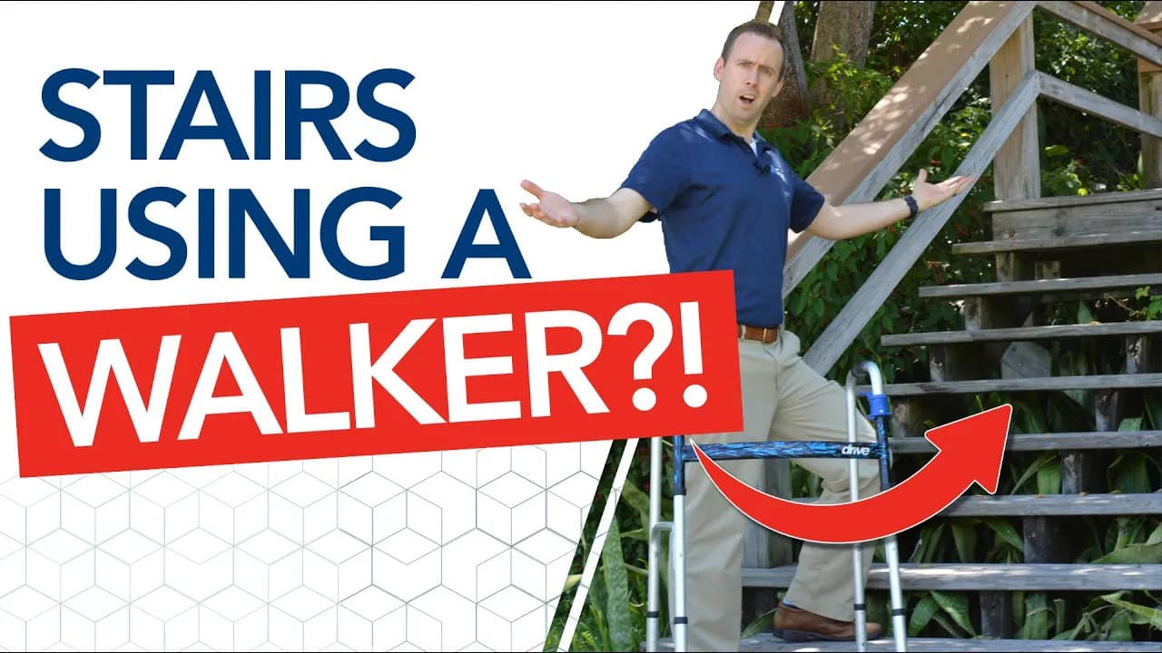 How to Go Up and Down Stairs Safely With a Walker (Without Falling Flat ...