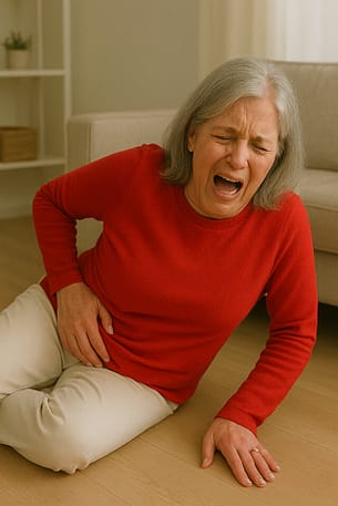 Senior fall with broken hip