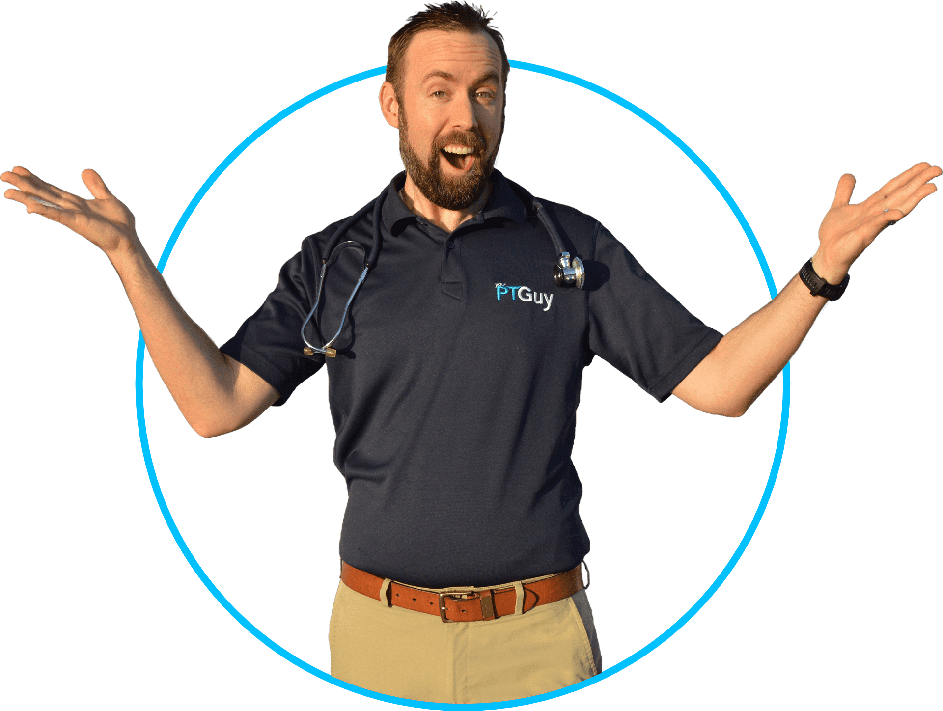 Dr. Shawn explaining how to walk with a walker